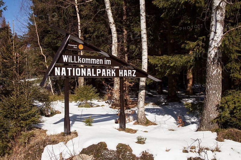 Sign Harz National Park
