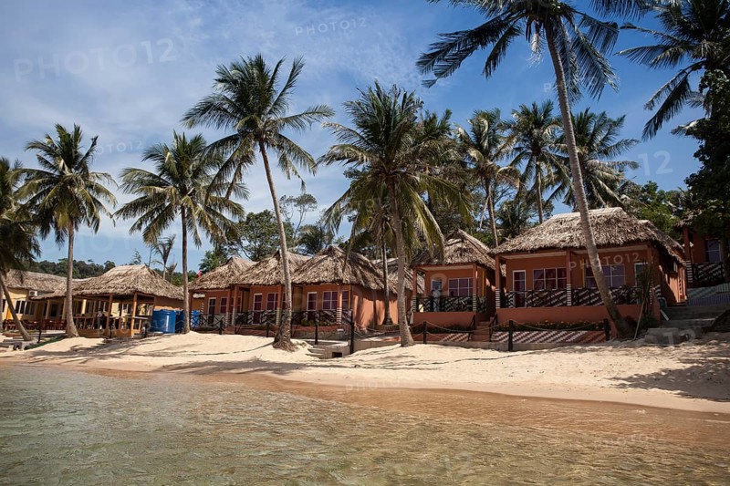 Small resort complex on the beach