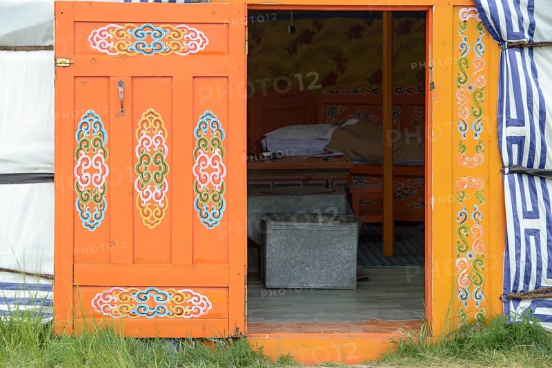 Door of a yurt