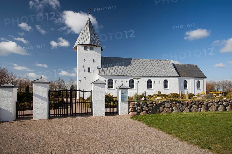 Danish church at the cemetery of Rejsby