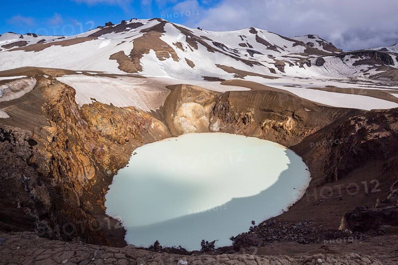 Crater lake Vitti in Askja