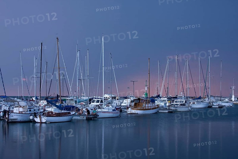 Koper marina in the evening