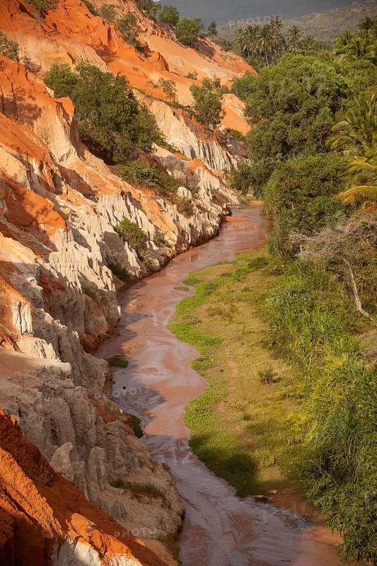 Red sandstone formations