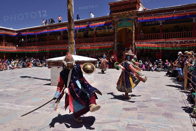 Mask dancers