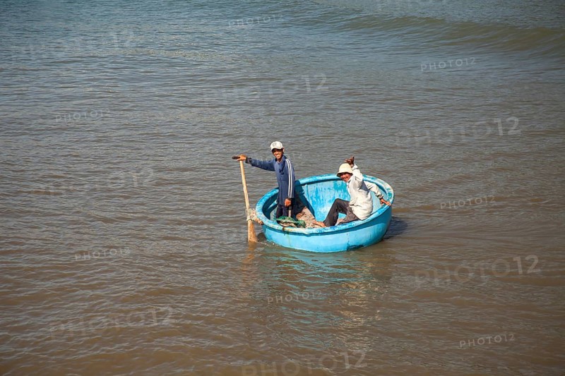 Fishing boat in the bay of Mui Ne