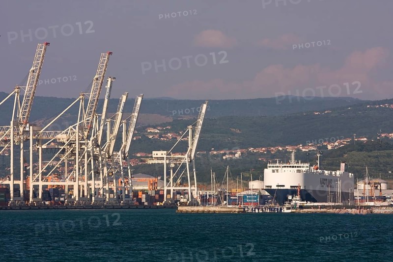View of the port of Koper