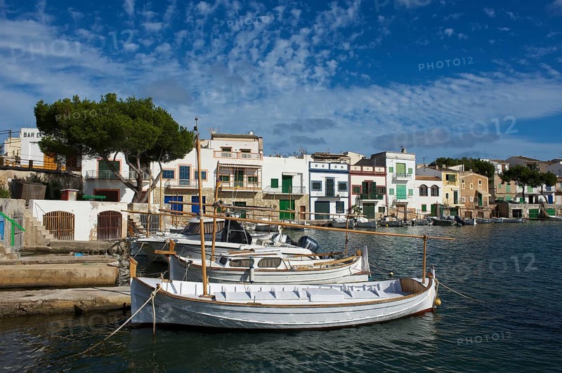Traditional boats in the port of Portocolom