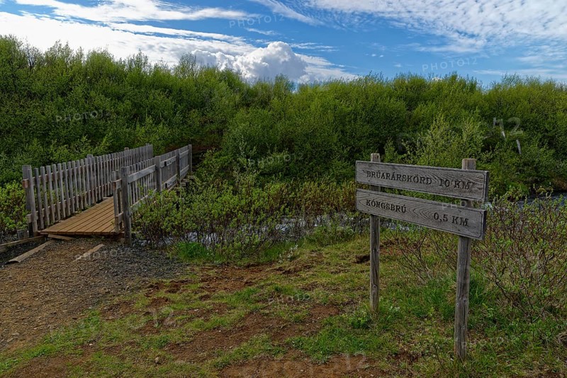 Signpost to Bruarfoss