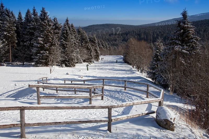 Start of the Brocken hiking trail at Torfhaus