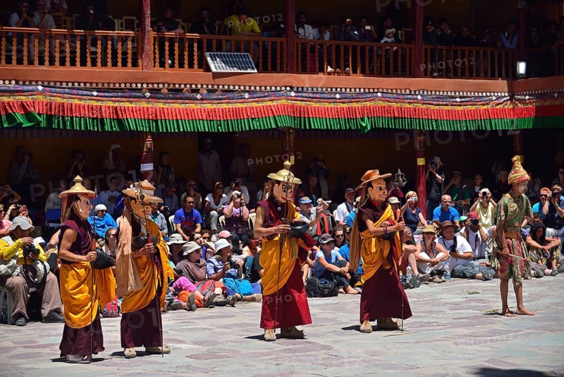 Mask dancers
