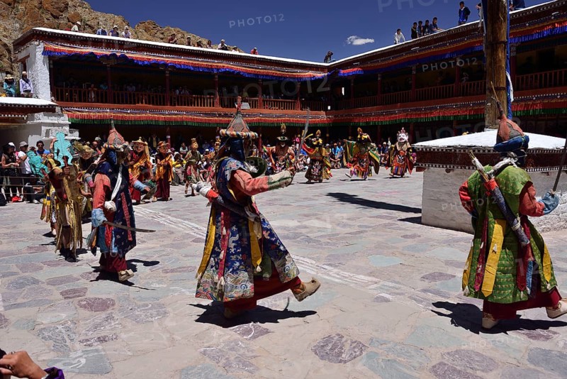 Mask dancers