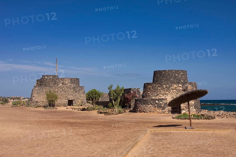 Old fortress on the beach promenade of Caleta de Fuste