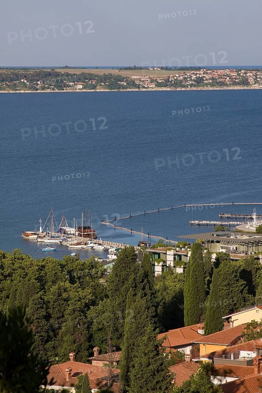 View of the Adriatic coast near Portoroz