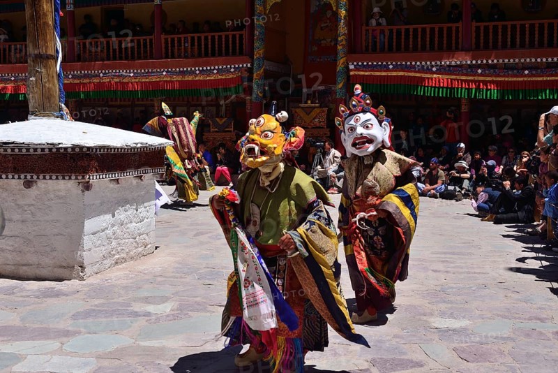 Mask dancers