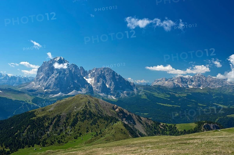 View from the Seceda to the Langkofel