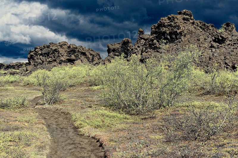 Lava rocks in Dimmuborgir