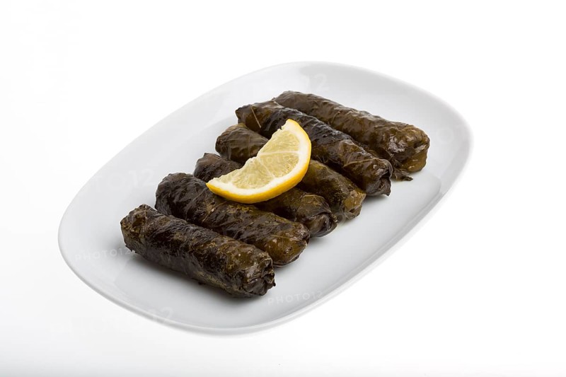 Stuffed grape leaves with olive oil