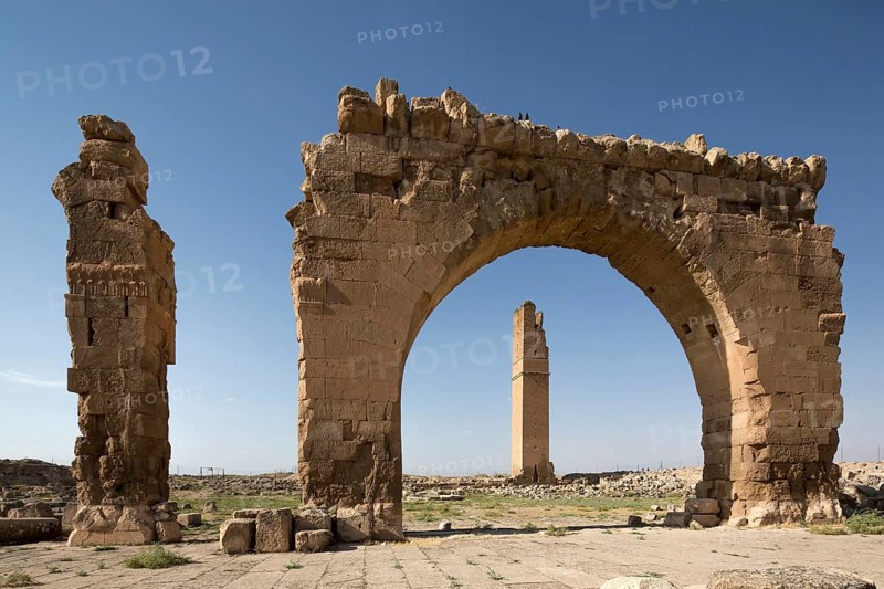 Ruins of Harran University in Harran Tumulus
