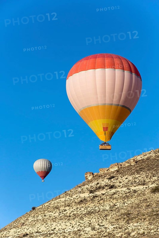 Hot Air Balloon Flying over Cappadocia