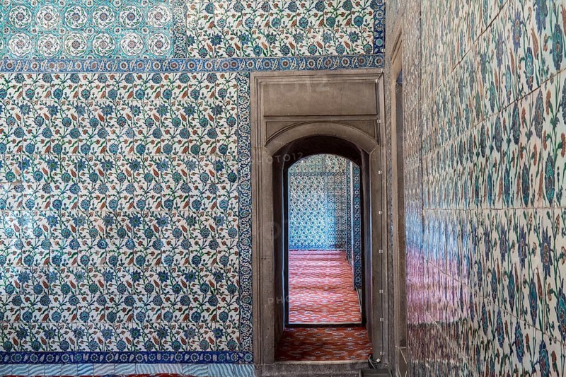 Interior view of the blue mosque