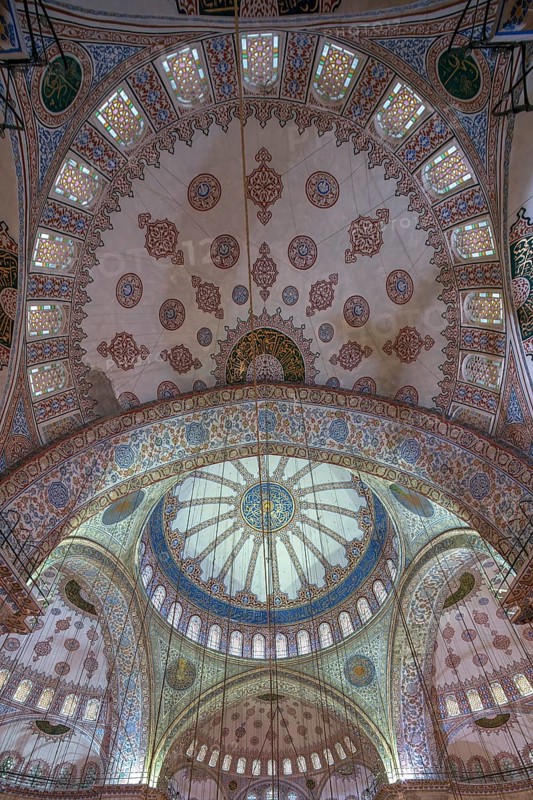 Interior view of the blue mosque