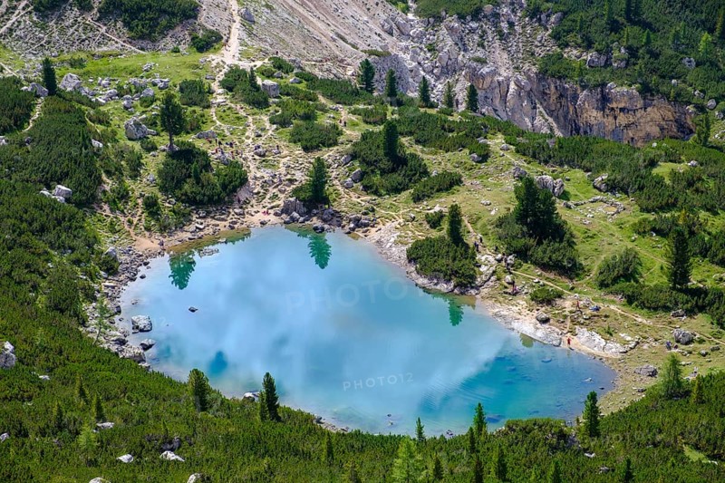 View of Lago di Lagazuoi