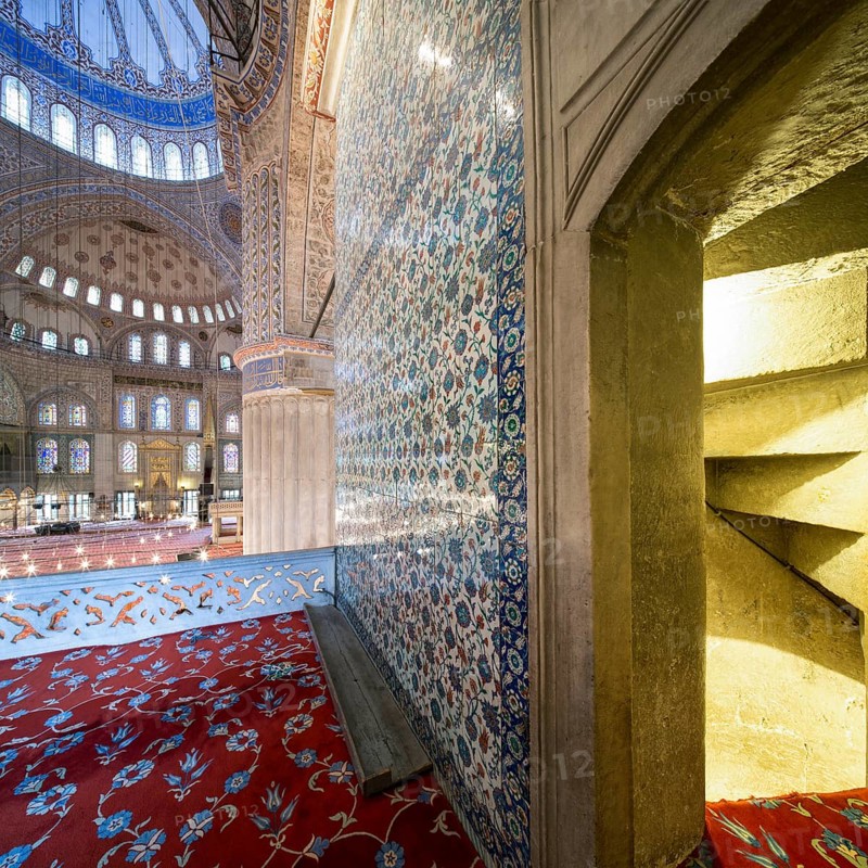 Interior view of the blue mosque