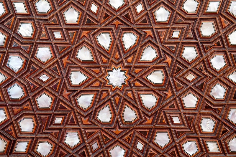 Decoration with pear in the blue mosque