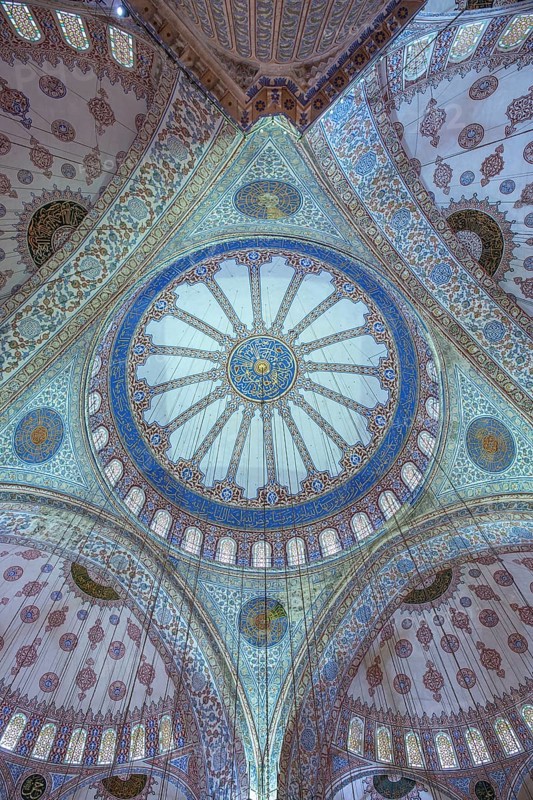 Interior view of the blue mosque