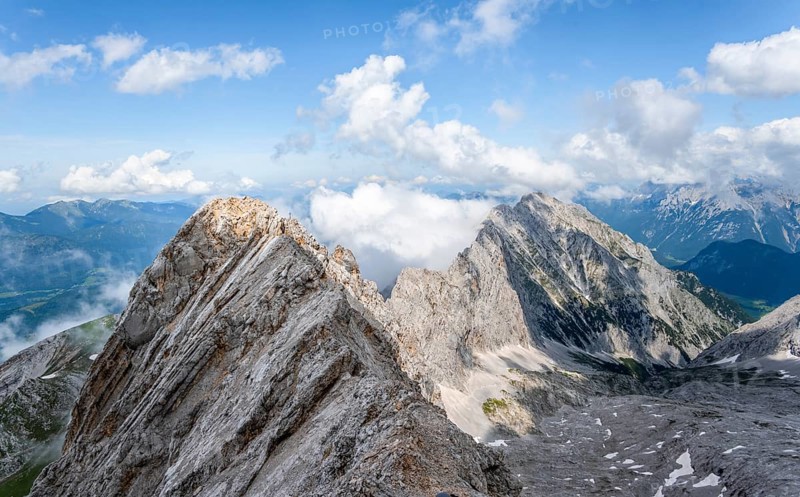 View over the Wetterstein ridge
