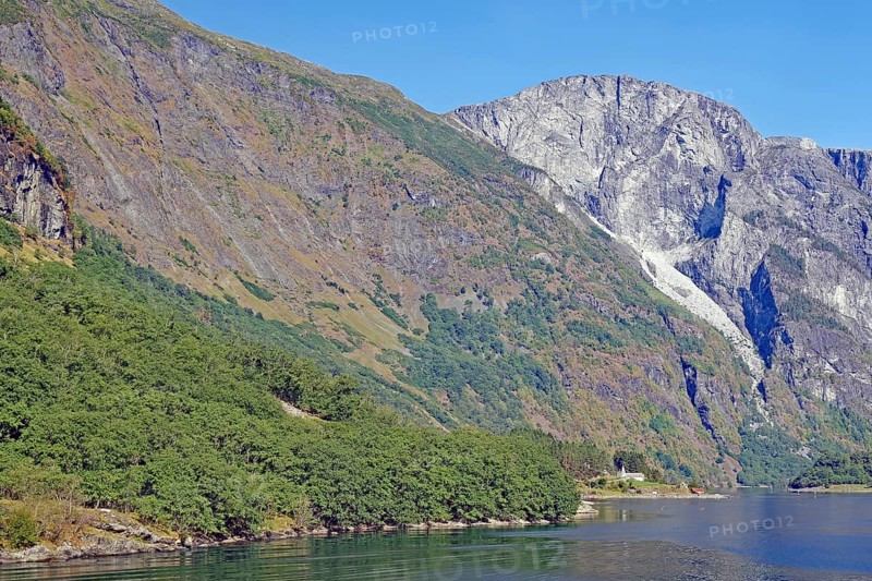 Fjord with small village