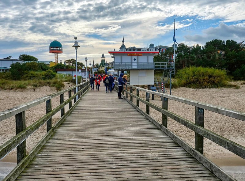Zinnowitz pier and beach