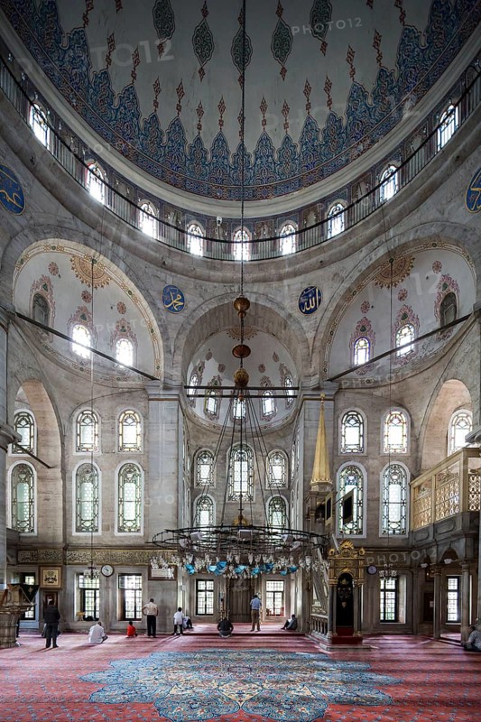 People perform the ritual prayers of Islam in Eyup Sultan