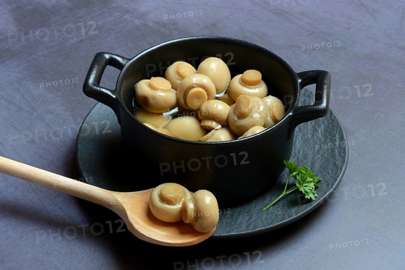 Canned common mushrooms
