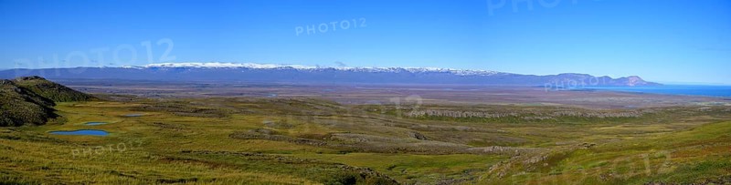 Heradsfloi Bay and Fagradalsfjoell Mountain Massif
