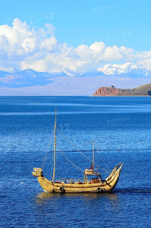 Typical reed boat from Totora