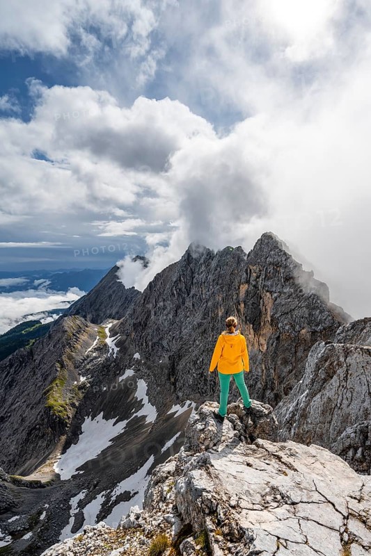 Hiker on a summit