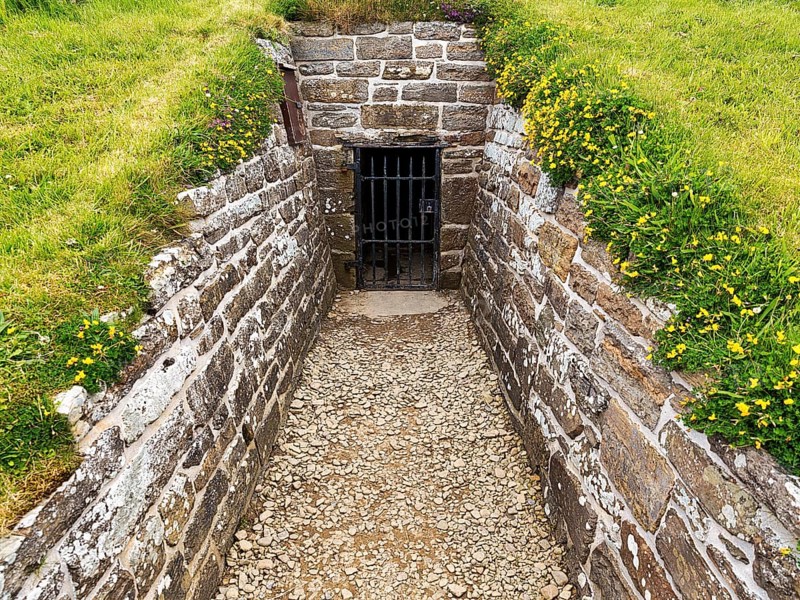 Entrance to Maes Howe Megalithic Site