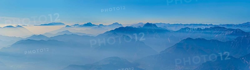 Peak Panorama of the Garda Mountains and Bergamo Alps