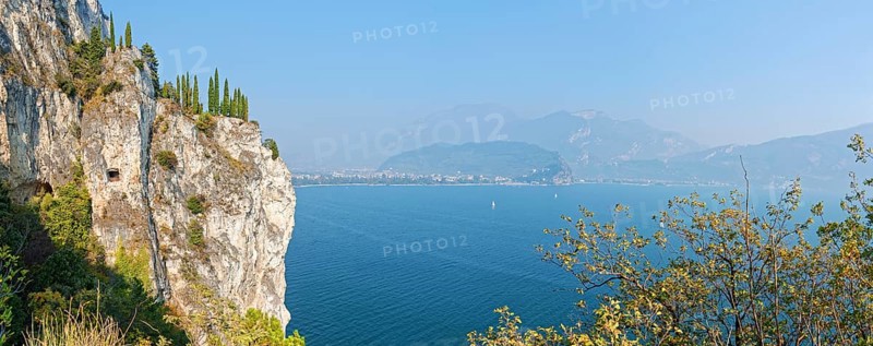 View from the old coastal road and hiking trail Via Ponale