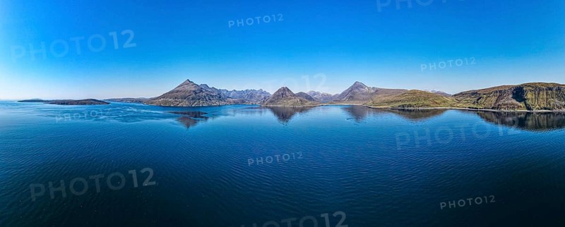Aerial of the Black Cuillin ridge