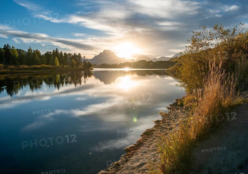 Sunset at the Snake River