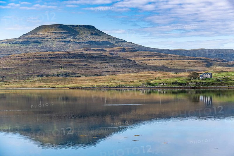 Water reflections on lake Dunvegan