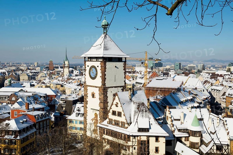 Winter atmosphere with snow