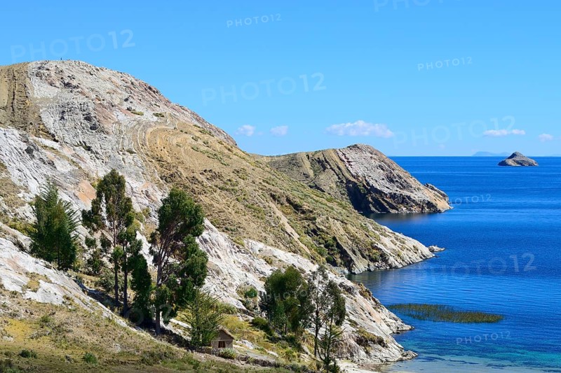 Barren rocky shore