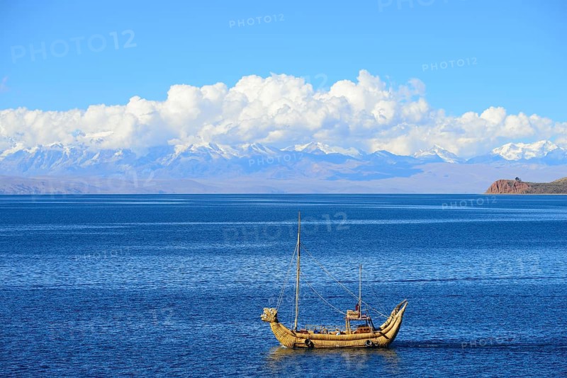 Typical reed boat from Totora