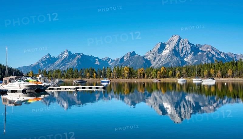 Mountains reflected in the lake