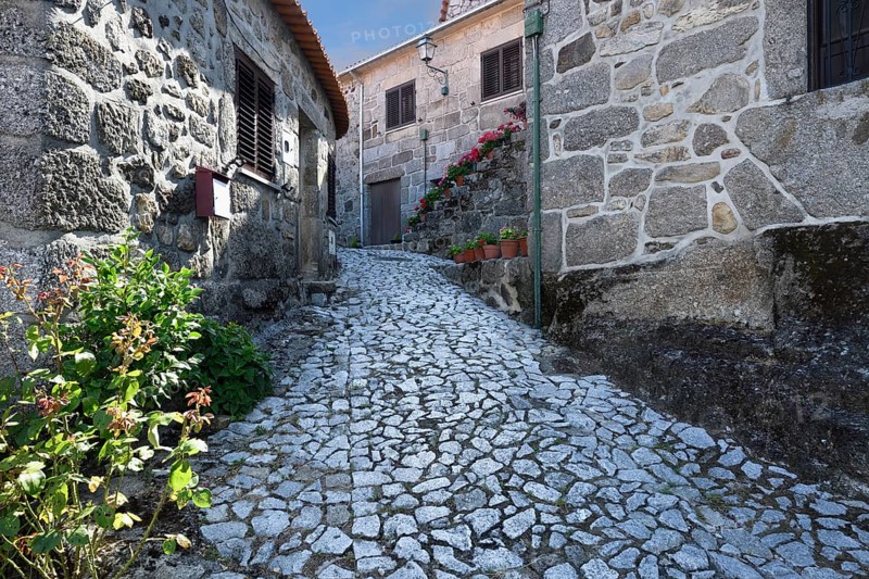 Narrow and shadowed street