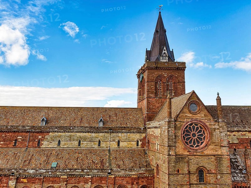 Roof and steeple of St Magnus Cathedral