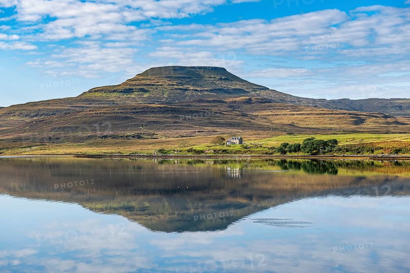 Water reflections on lake Dunvegan
